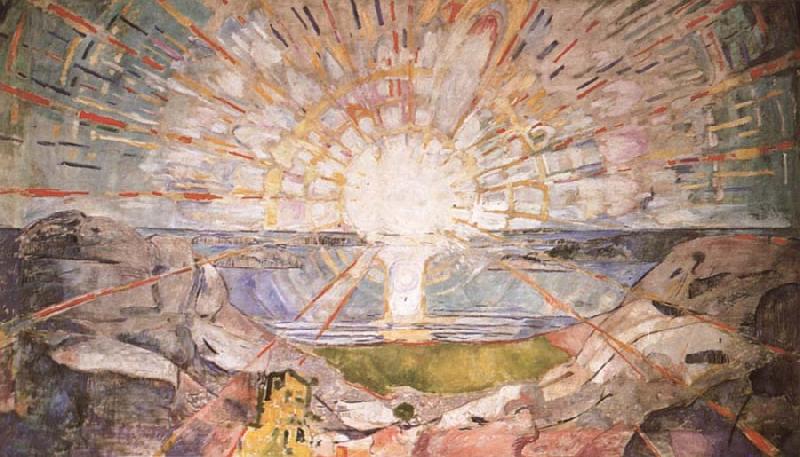 Edvard Munch Sun oil painting image